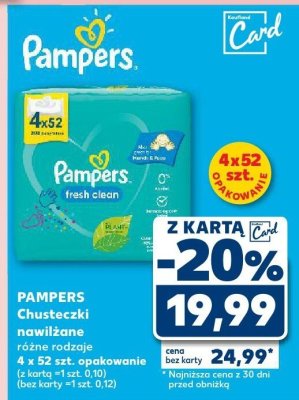 Chusteczki nawilżane różne rodzaje promocja w Kaufland