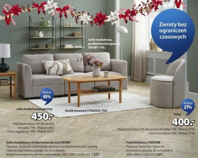 Fotel klubowy ODDUM promocja w Jysk