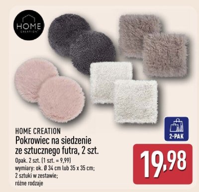 Pokrowiec HOME CREATION Pokrowiec na siedzenie ze sztucznego futra, 2 szt. promocja w Aldi