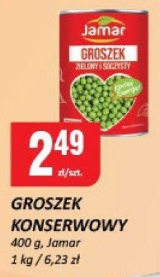 Groszek konserwowy Jamar promocja w Chorten