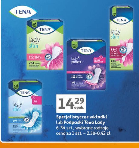 Podpaski extra Tena lady slim promocja