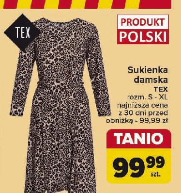 Sukienka damska s-xl Tex promocja