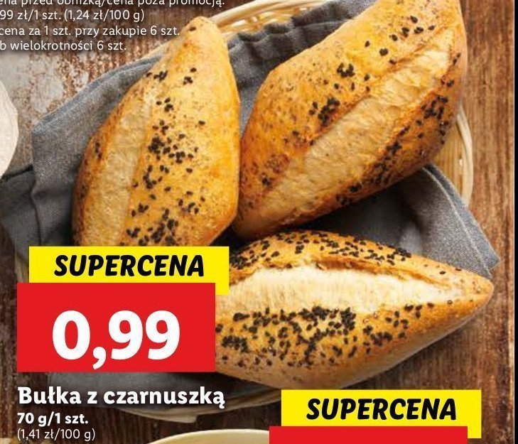 Bułka z czarnuszką promocja