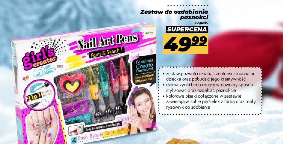 Zestaw do ozdabiania paznokci ICOM promocja