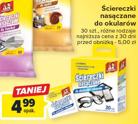 艢ciereczki nas膮czone okulary Jan niezb臋dny promocja
