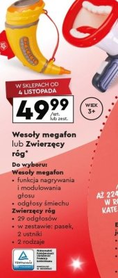 Wesoły megafon promocja w Biedronka