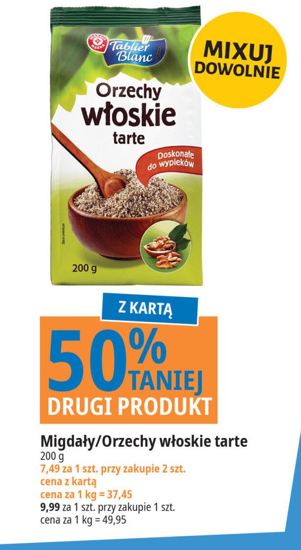 Migdały tarte Wiodąca marka tablier blanc promocja