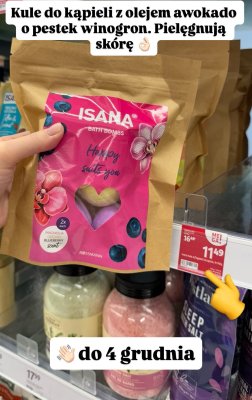 Kule do kąpieli ISANA Bath Bombs Happy promocja w Rossmann