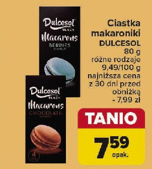 Macaroons jagodowe DULCESOL promocja