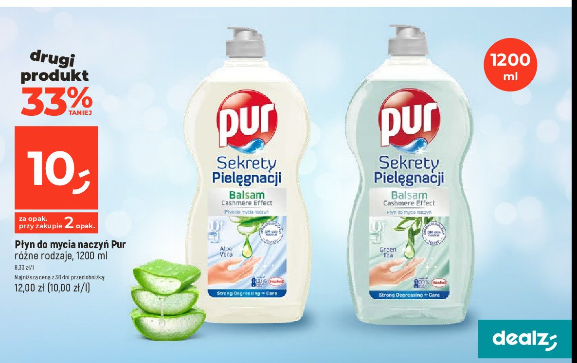 Balsam do naczyń green tea Pur sekrety pielęgnacji promocja w Dealz