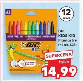 Flamastry plastikowe Bic kids promocja