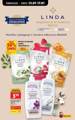 Mydło w płynie LINDA Oliwka promocja w Biedronka