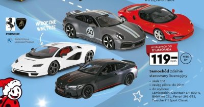 Samochód zdalnie sterowany licencyjny skala 1:16 promocja w Biedronka