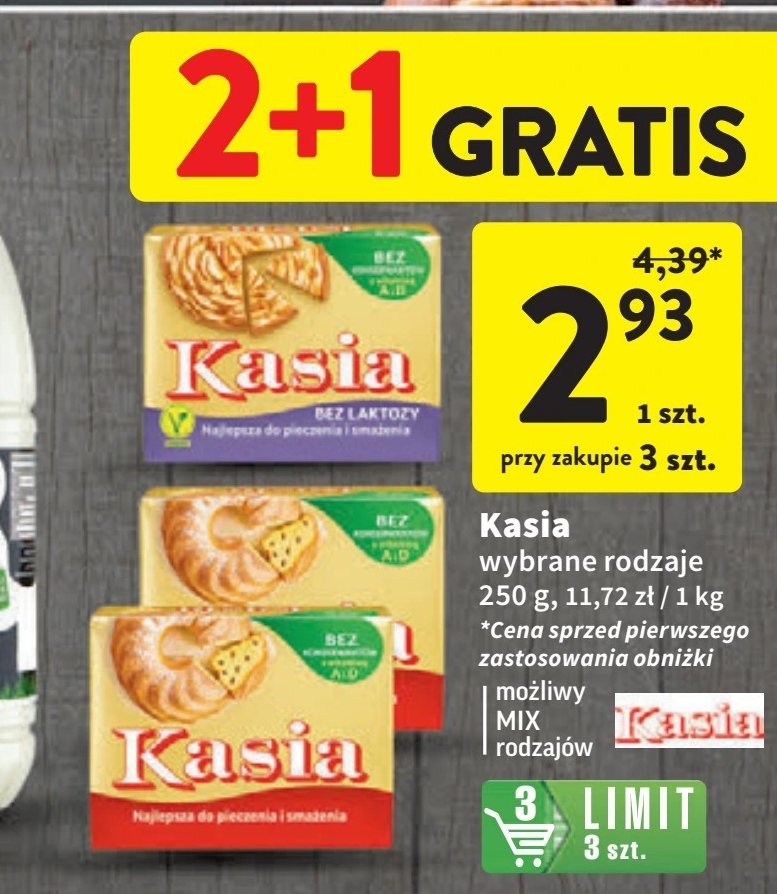 Margaryna Kasia bez laktozy promocja w Intermarche