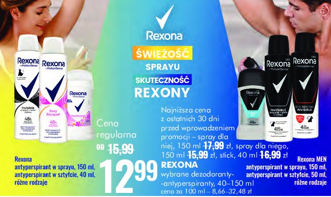 Antyperspirant original Rexona men active protection+ promocja
