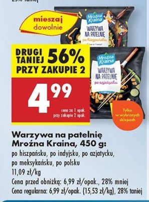 Warzywa na patelni臋 po polsku Mro藕na kraina (Biedronka) promocja