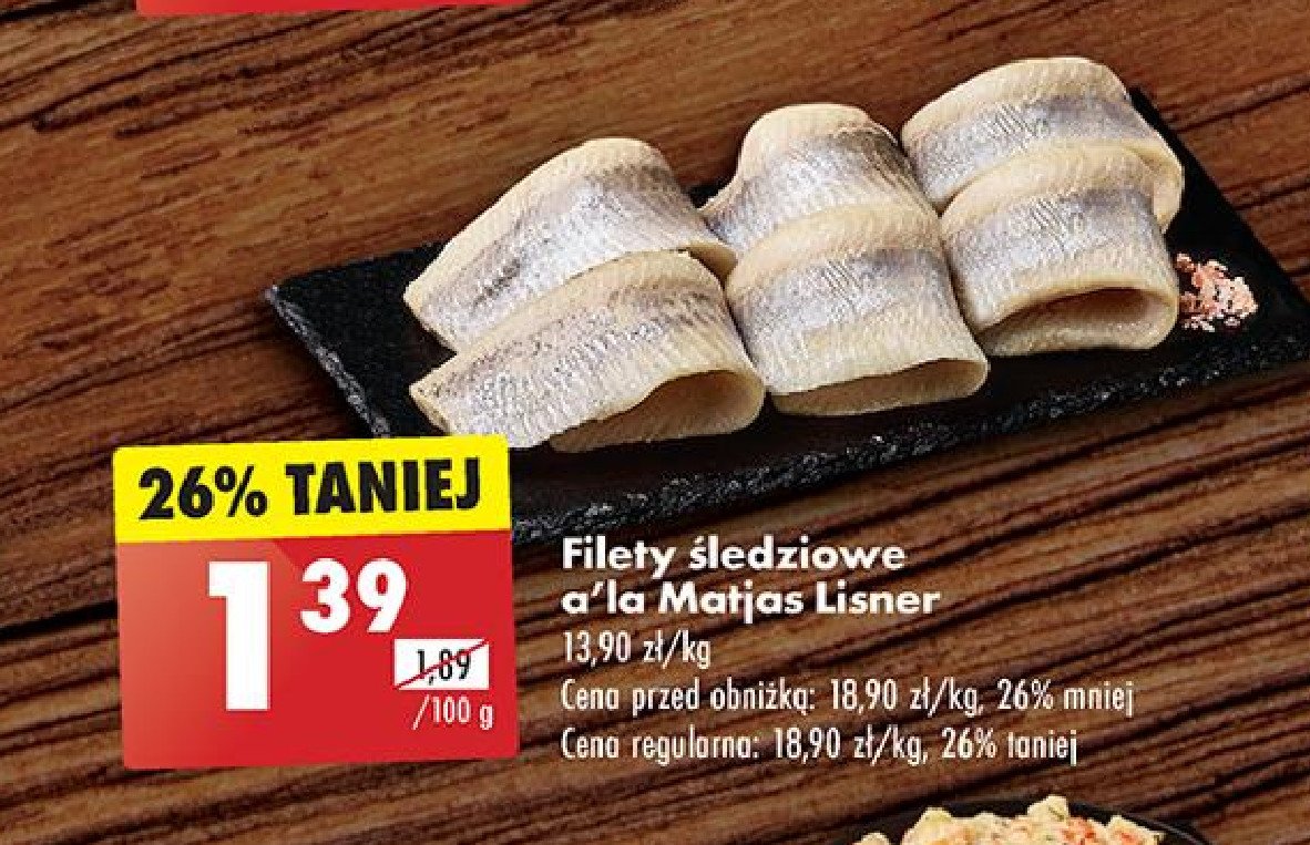 Filety śledziowe a'la matjas Lisner promocja