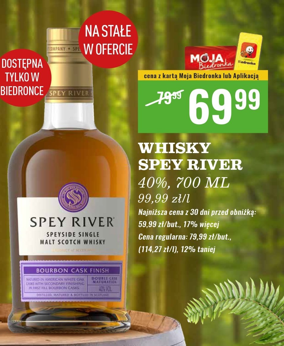 Whisky Spey river speyside single malt promocja w Biedronka