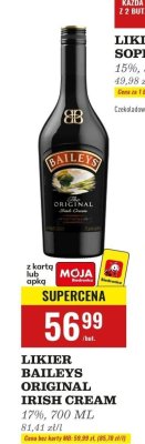 Likier Baileys Original Irish Cream 17% 700 ml promocja w Biedronka