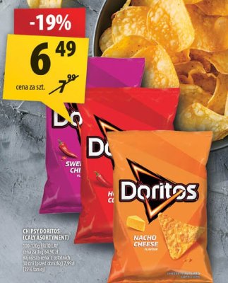 Chipsy Doritos (cały asortyment) promocja w Arhelan