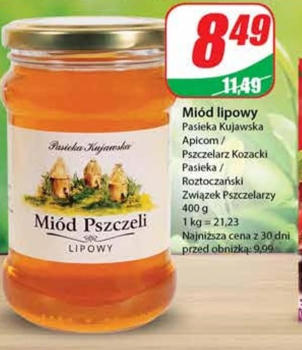 Mi贸d lipowy Pasieka kujawska promocja