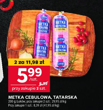 Metka tatarska Łmeat łuków promocja w Stokrotka