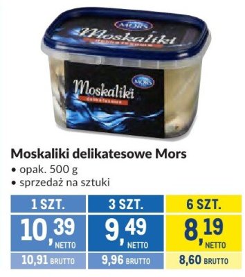Moskaliki delikatesowe Mors promocja w Makro