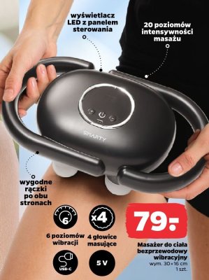 Masażer do ciała bezprzewodowy wibracyjny promocja w Netto