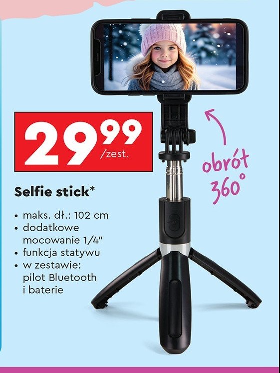 Selfie stick promocja w Biedronka