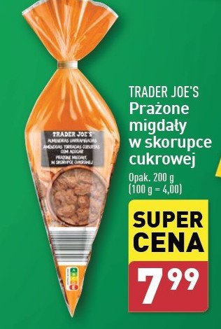 Migdały prażone w skorupce cukrowej Trader joe's promocja w Aldi