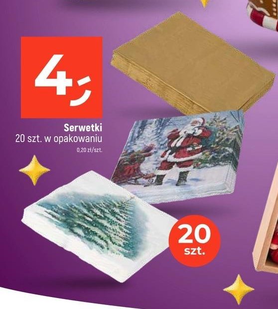 Serwetki świąteczne promocja w Dealz