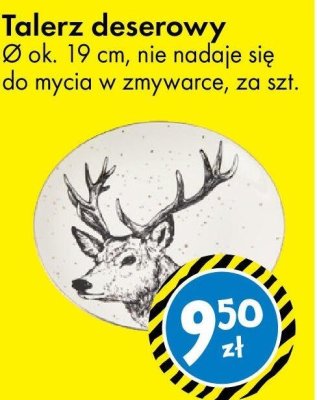 Talerz deserowy Ø ok. 19 cm promocja w Tedi