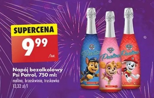 Napój psi patrol brzoskwinia Partino promocja