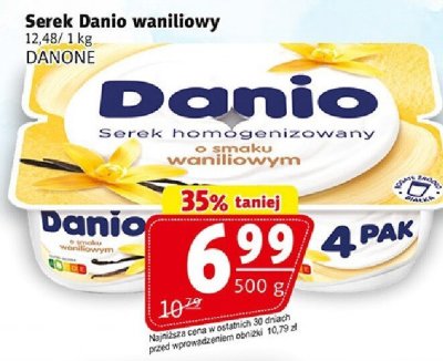 Serek Danio waniliowy Danone 500g promocja w Prim Market
