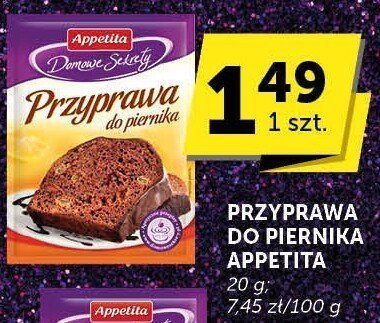 Przyprawa do piernika Appetita promocja w Euro Sklep