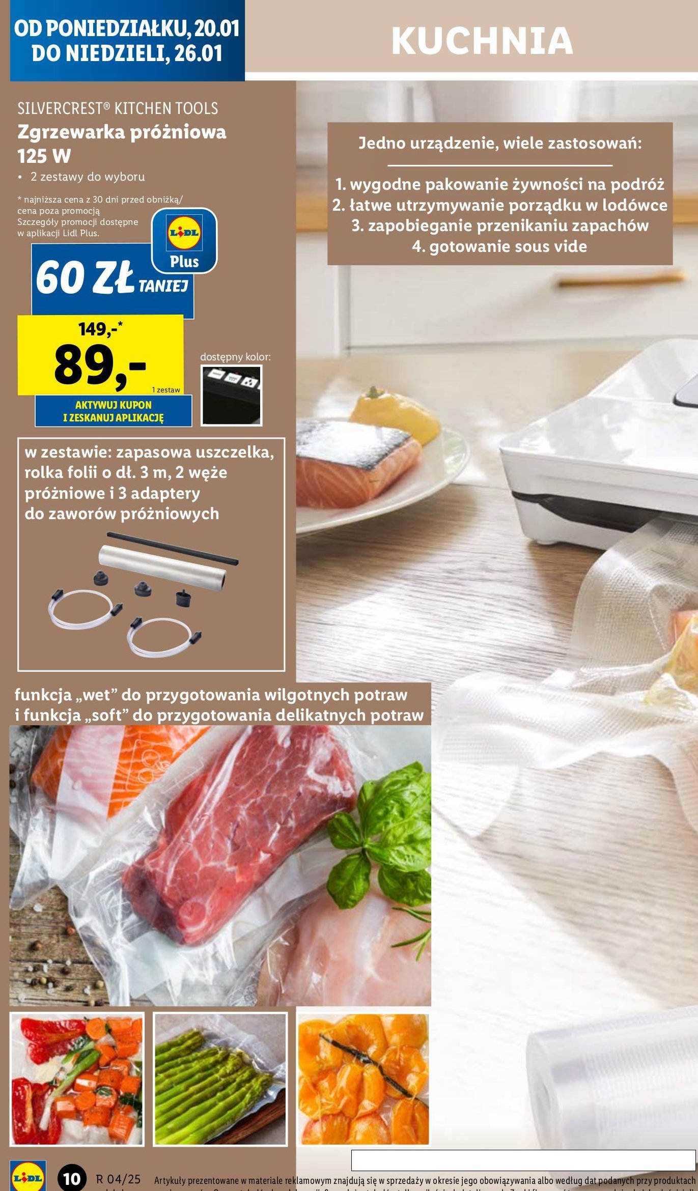 Zgrzewarka do pakowania próżniowego 125 w Silvercrest promocja w Lidl