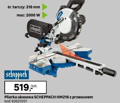 Pilarka ukosowa SCHEPPACH HM216 z przesuwem promocja w Leroy Merlin
