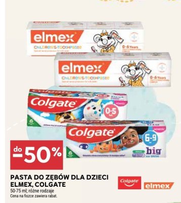 Pasta do zębów dla dzieci Elmex promocja w Stokrotka