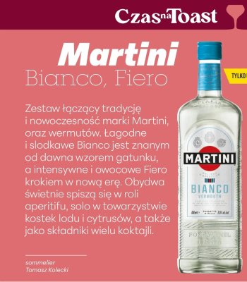 Wermut Martini Bianco promocja w Biedronka