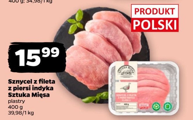 Sznycel z fileta z piersi indyka promocja w Netto