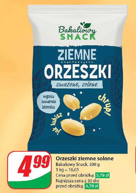 Orzeszki ziemne smażone solone Bakaliowy snack promocja