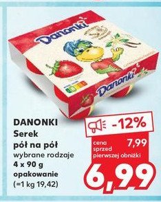 Serek truskawka-wanilia Danone danonki promocja