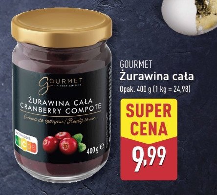 Żurawina cała Gourmet finest cuisine promocja w Aldi