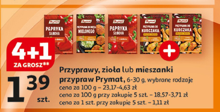 Przyprawa do kurczaka złocista skórka Prymat promocja w Auchan