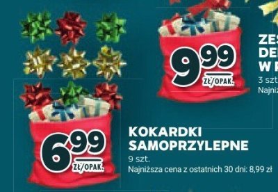 Kokardki samoprzylepne 9 szt. promocja w Stokrotka