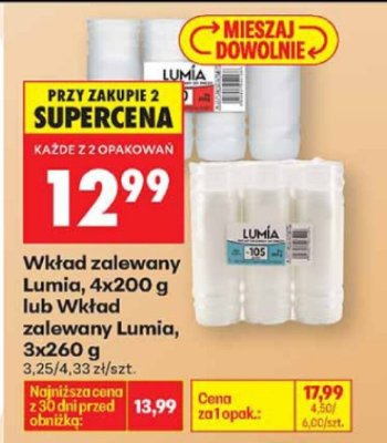Wkład zalewany, 4x200 g  promocja w Biedronka