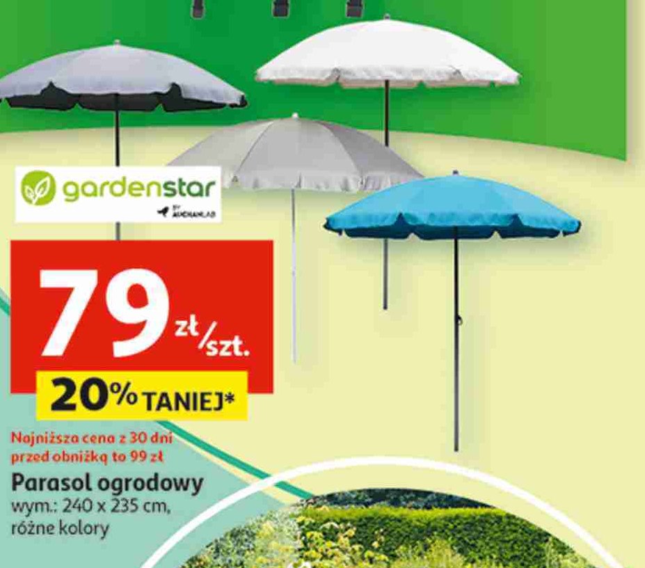 Parasol ogrodowy 240 cm Garden star promocja