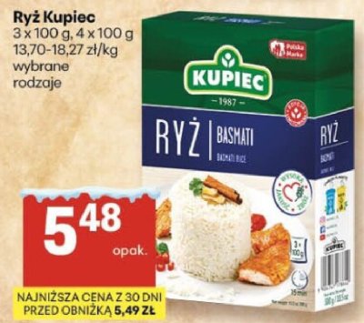 Ryż Kupiec, wybrane rodzaje promocja w Delikatesy Centrum
