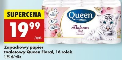 Papier toaletowy balsam floral Queen promocja