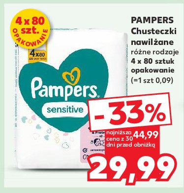 Chusteczki nawilżane Pampers promocja